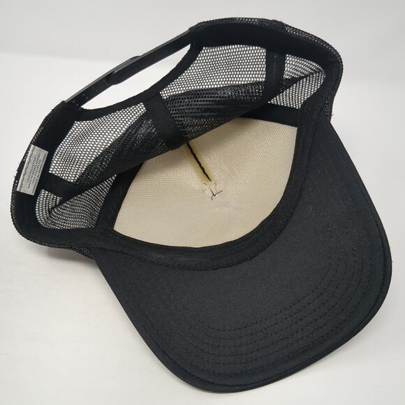 Kansas City Snapback Trucker Hat Black One Size Adjustable Embroidered Rope - Picture 7 of 9